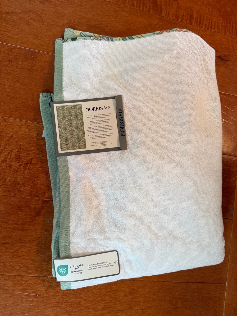 Morris & Co. NWT 5 Pc Set Botanical 3- Floral Cotton Bath Towels & 2 Hand Towels - Picture 7 of 11